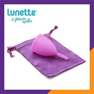 Cốc Nguyệt San Lunette Màu Tím - Vật Liệu 100% Silicon Y Tế Đạt Chứng Nhận FDA - Nguyên Tem Niêm Phong - Sản Xuất Tại Phần Lan - Hàng Chính Hãng - Lunette Menstrual Cup Violet