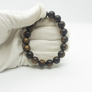 Vòng Tay Trầm Hương Hạt Tròn Đơn Sánh Chìm (Nam)