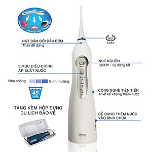 Máy tăm nước cá nhân không dây Waterjet Flosser Cordless Advanced