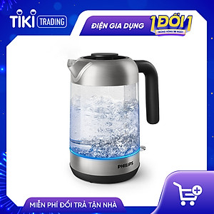 Bình Đun Thủy Tinh PHILIPS HD9339/80 1.7lít - Hàng Chính Hãng