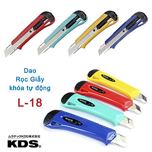 DAO RỌC GIẤY KHÓA TỰ ĐỘNG KDS L-18