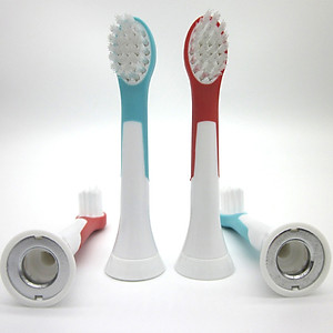 Bộ 4 đầu đánh răng điện trẻ em HX-6034 cho máy Philips Sonicare HX3, HX6, HX7, HX8, HX9, R, FlexCare +, FlexCare, HealthyWhite, HydroClean, EasyClean, DiamondClean
