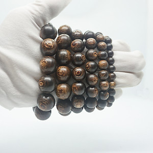 Vòng Tay Trầm Hương Hạt Tròn Đơn Sánh Chìm (Nam)