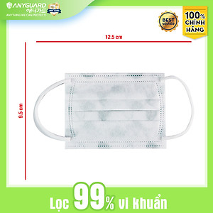 Khẩu Trang Trẻ Em Anyguard Hàn Quốc 3 Lớp Chính Hãng (Cỡ Lớn Cho Bé Dưới 13Tuổi - Hộp 50 Chiếc)-베이비 마스크 - Face Mask For Kids Under 13 yearsold-ISO 9001:2015, ISO 13485:2016, QCVN 01:2017/BTC