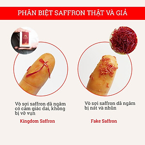 Saffron nhụy hoa nghệ tây Kingdom Herb Iran chính hãng loại thượng hạng hộp 1 gram