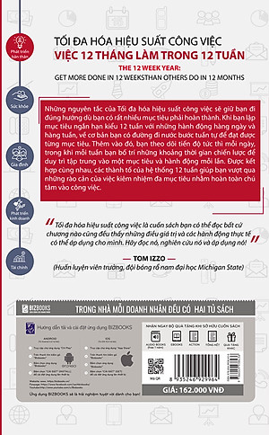 Sách Tối Đa Hóa Hiệu Suất Công Việc – Việc 12 Tháng Làm Trong 12 Tuần