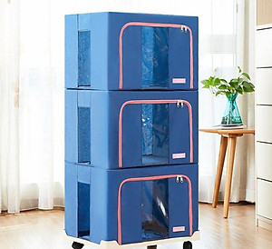 Bộ 3 Túi Đựng Chăn Màn Khung Sắt Gấp Gọn miDoctor (CÓ CHỌN MÀU)