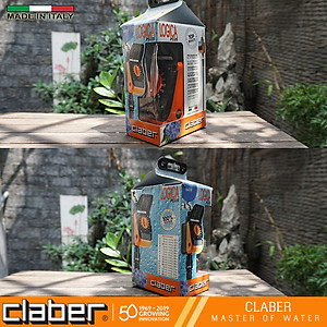 Bộ Hẹn Giờ Tưới Cây Tự Động 15 Kênh Vặn Claber 8419 - Kết Nối Cảm Biến Mưa 