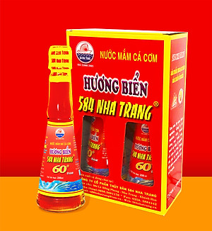 Thùng 6 Chai Nước mắm Nhỉ Cá cơm 584 Nha Trang - 60 độ đạm - Chai thủy tinh 510ml