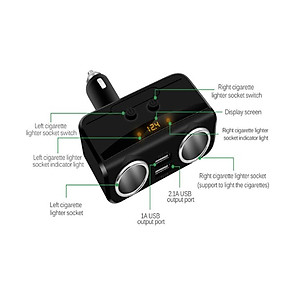 Bộ Chia Adapter Sạc Hyundai HY-32 - Hàng Nhập Khẩu