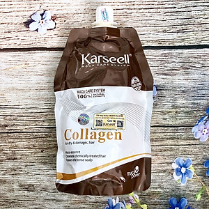 Dầu hấp ủ tóc siêu mượt Karseell Maca Essence Repair Collagen (dạng túi) 500ml