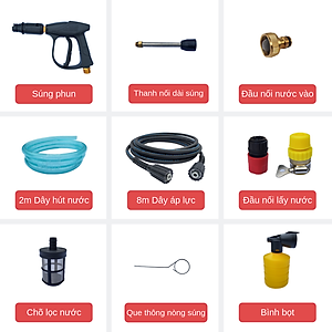 Máy rửa xe Panda PD-568, Máy xịt rửa áp lực cao