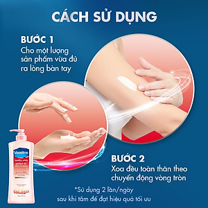 Combo 2 Sữa Dưỡng Thể Vaseline Trắng Da 10 Lợi Ích (350ml)