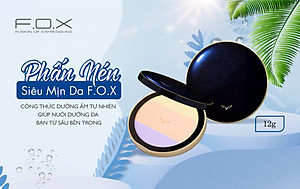 Phấn Nén Kiềm Dầu Siêu Mịn Da F.O.X Pressed Powder 12g