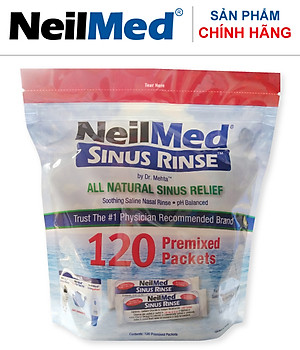 Gói Hỗn Hợp Muối Rửa Mũi Xoang Người Lớn NeilMed SinusRinse Adult Sachets - Xuất xứ Mỹ (Hộp 120 gói)