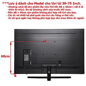 Chân đế TV LCD 19-75 inch, chân đế TV để bàn cho tất cả các loại tivi Samsung, LG, Sony, TCL, Panasonic, Sharp, vv - Hàng Nhập Khẩu