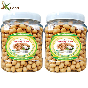 1Kg 2 Hũ Đậu Phộng Da Cá Nước Cốt Dừa Hiệu SK FOOD