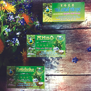 Combo 3 Hộp Trà Atisô (Artichoke Tea) Giúp Ăn Ngủ Ngon- Da Mặt Mịn Màng (Hộp 20 Túi Lọc X 2g)- Nguyên Thái Trang - Loại Thượng Hạng – Thảo Dược Thiên Nhiên – Tốt Cho Sức Khỏe