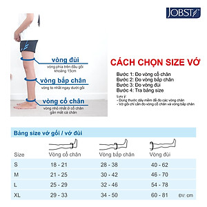 Vớ y khoa đùi Hỗ Trợ Điều Trị suy giãn tĩnh mạch chân JOBST Relief chuẩn áp lực 20-30mmHg - Da (tất y khoa)
