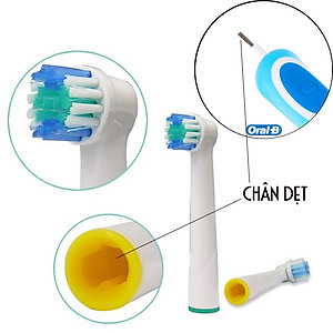 Cho máy Braun Oral B, SB-17A Daily Bộ 4 đầu bàn chải đánh răng điện thay thế, Phá tan mọi mảng bám, cho răng sáng bóng