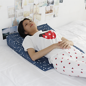 Gối nêm chống trào ngược dạ dày người lớn Hi-Sleep loại 1 lớp 70x60x14cm giúp giảm trào ngược, viêm xoang, nghẹt mũi, ho đêm, copd, ngáy, ngưng thở khi ngủ
