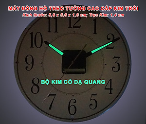 MÁY ĐỒNG HỒ KIM TRÔI CAO CẤP EASTAR + BỘ KIM DẠ QUANG & PIN MAXELL