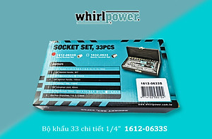 BỘ KHẨU 33 CHI TIẾT 1/4" (HỘP SẮT) WHIRLPOWER