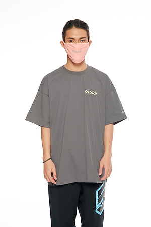 Khẩu Trang 5THEWAY Hồng aka 5THEWAY /solid/ LETTER LOGO MASK in PEACH BUD