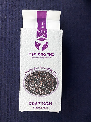 Gạo Lứt Tím Than Túi 1Kg - Gạo Ông Thọ - Thơm mềm dẻo, tốt cho sức khỏe