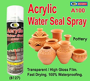 Xịt chống thấm có màn film - Acrylic water seal spray A100, 500cc- Bosny B127 - Nhập khẩu Thái Lan 
