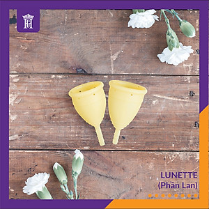 Cốc Nguyệt San Lunette Màu Vàng - Vật Liệu 100% Silicon Y Tế Đạt Chứng Nhận FDA - Nguyên Tem Niêm Phong - Sản Xuất Tại Phần Lan - Hàng Chính Hãng - Lunette Menstrual Cup Yellow