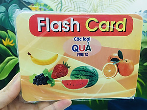 bộ thẻ học thông minh cho bé từ 0 đến 3 tuổi, Bộ Thẻ Học Thông Minh Flashcard Song Ngữ Cho Bé - Hàng Chính Hãng