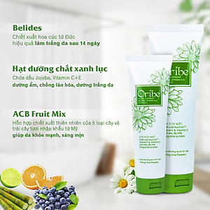 Combo Sữa Rửa Mặt Oribe 100g Và Kem Chấm Mụn 20g Sạch Sâu Dịu Nhẹ Giảm Mụn Ẩn