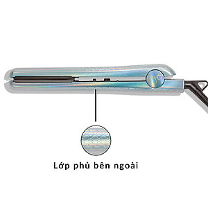 Máy Duỗi Tóc PYT Ceramic Styling Tool Laser Print (2 trong 1) - Màu Kim Cương Bạc - Nhiệt Hồng Ngoại Xa - Kết Hợp Kẹp Và Uốn Tóc