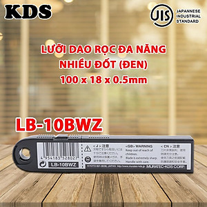 LƯỠI DAO ĐEN 18mm KDS LB-10BWZ