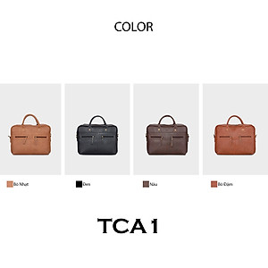 Cặp công sở Trita ( Thời trang nam vừa laptop 14.6 inch - Cặp da TCA1 )