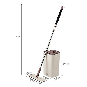 Bộ Cây Lau Nhà Lock&Lock Squeeze Flat Mop ETM471