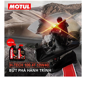 Nhớt Xe Số Motul H-Tech 100 4T 10W40 12x1l Vn (1L)