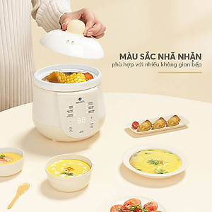 Nồi nấu chậm, nấu cháo, chưng yến 1L Elmich SCE-8524OL - Hàng Chính Hãng