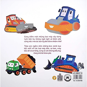 Sách Busy Machines - Digger: Những Cỗ Máy Năng Nổ - Máy Đào Đất (Song Ngữ Anh - Việt)