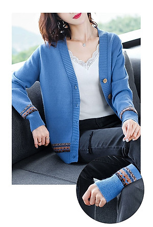 Áo Cardigan Nữ Họa Tiết Xinh Thời Trang Korea Haint Boutique Ak36