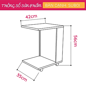 Bàn cạnh sofa SMLIFE Suboi