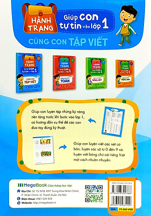 Sách Hành Trang Giúp Con Tự Tin Vào Lớp 1 - Quyển 1: Cùng Con Tập Viết