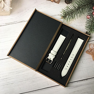 Dây Da Đồng hồ Da Bò thật Size Nữ Nhiều Màu [Tặng Hộp Gỗ]