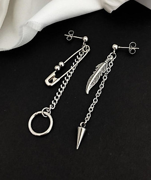 Khuyên tai nam nữ xích dài Hàn Quốc cực cool 1 ĐÔI