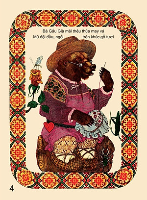 Bà Gấu Già Ngồi Trên Khúc Gỗ