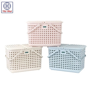 Giỏ đựng quần áo Hokori Việt Nhật- Làn đi sinh có nắp cho mẹ và bé an toàn tiện dụng - Hàng chính hãng