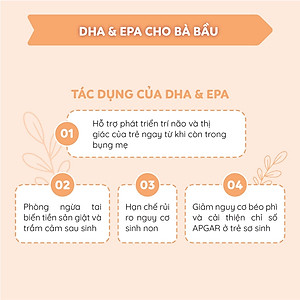 DHA, EPA, Omega 3 Cho Mẹ Bầu Hỗ Trợ Phát Triển Não Bộ Và Thị Giác Thai Nhi, Viên Nhỏ, Không Mùi, Dễ Uống, Akamama Nhật Bản