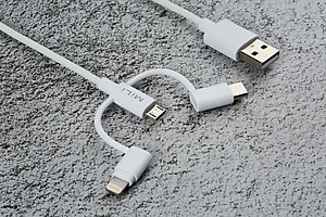 Dây Cáp Sạc 3 Trong 1 MicroUSB/USB Type-C/Li - MiLi 1m - HI-L31 - Hàng Chính Hãng