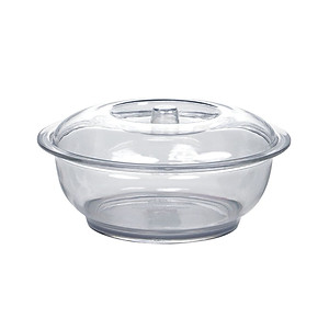 Âu thố trong Nhựa cao cấp giả thủy tinh trong suốt đựng cơm canh có nắp đậy size trung (21*12*10cm) - HÀNG VIỆT NAM